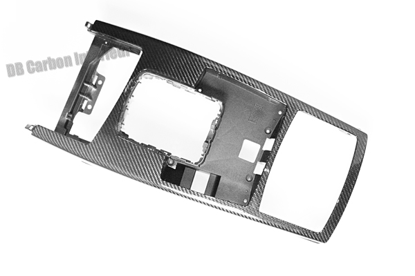 Audi A6 4F carbon middle console trim lining shifter surround cover center console frame tunnel carbon parts