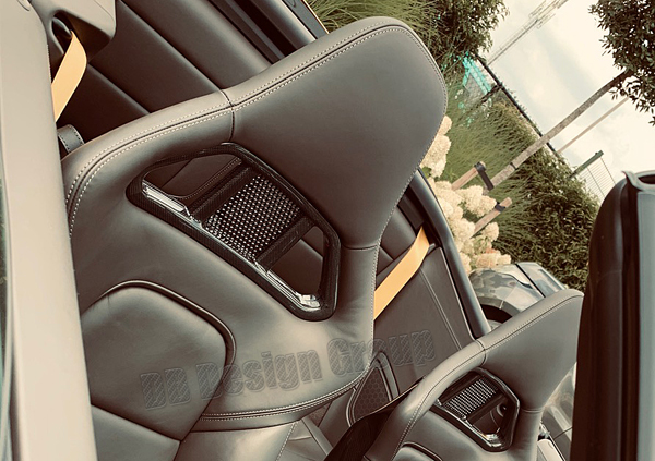 Porsche 991 Carbon Schalensitze Gurt Blenden Sicherheitsgurt Verkleidung Rahmen Schalen Sitz Lehne Carbonteile