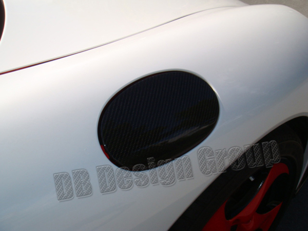  Porsche 986 carbon Tank cap fuel door gas trim