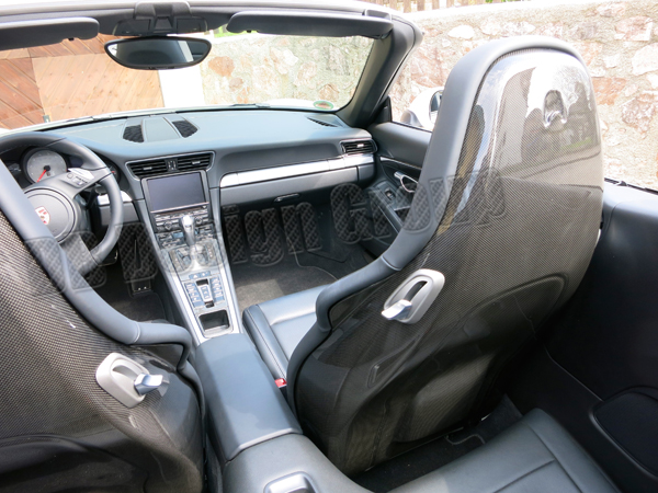  Porsche 981 carbon Lehnenschalen Verkleidung Sport Sitz Lehne Sitzschale Blende Rückenlehne Sportsitze Plus
