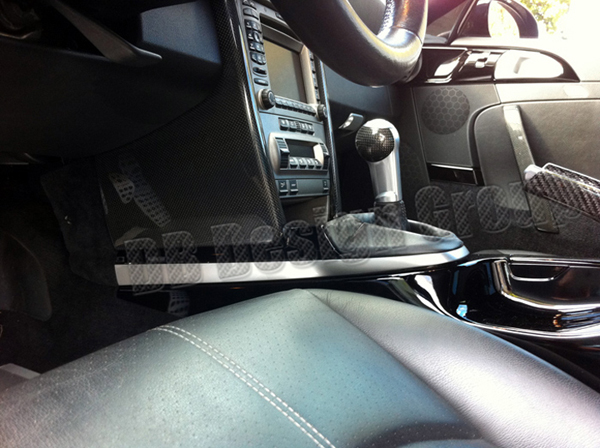  Porsche 987 carbon center console trim panel knee pad cover
