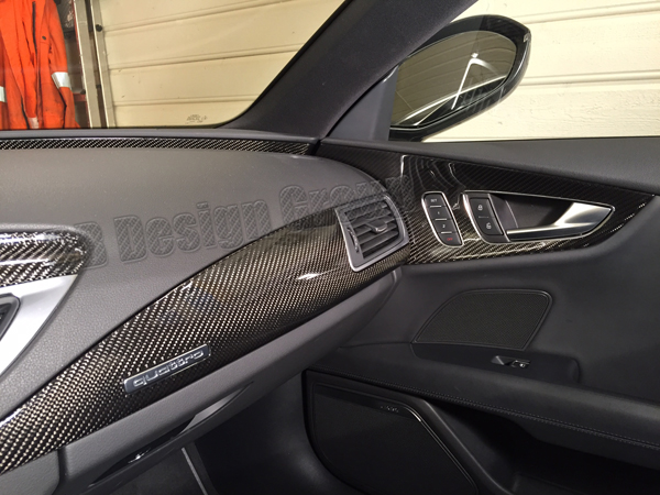  Audi A7 4G carbon Verkleidung Armaturenbrett Zierleiste Dekor