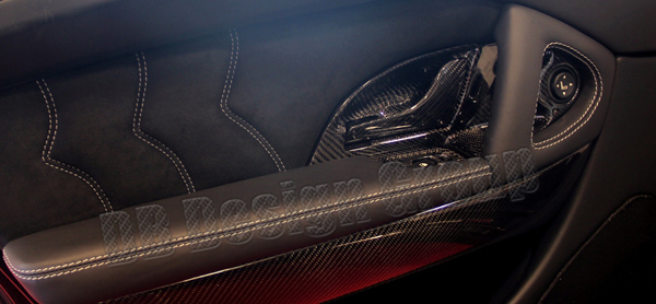  Maserati Quattroporte Carbon interior door pulls handle door panel