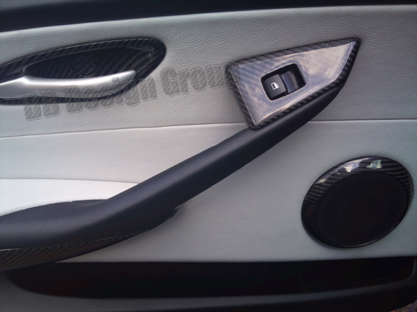  BMW 6 E63 E64 carbon loud speaker trim surround door panel cover