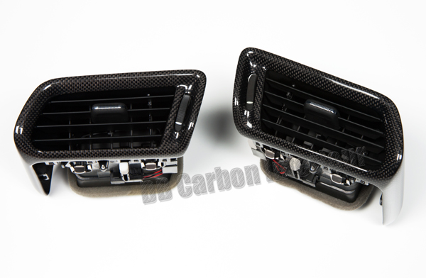 Porsche 991 carbon side vents trim dash fresh air vent duct dashboard cover carbon parts
