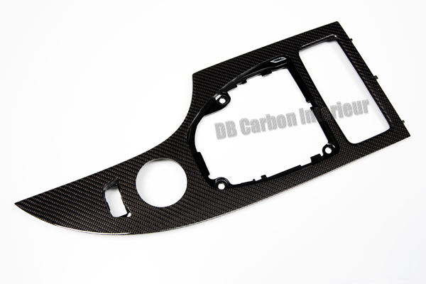 BMW 5 series E60, E61 LCI carbon middle console trim panel console cover shifter surround carbon parts