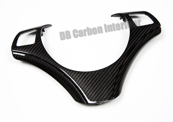 BMW 3 E90, E91, LCI, E92, E93 carbon cover steering wheel trim frame airbag steering wheel multifunction switch surround carbon parts