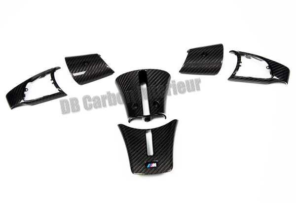 DB Carbon 6-teiliges M Lenkrad-Speichen Abdeckungs-Set Multifunktion für BMW  Z4 E85, E86