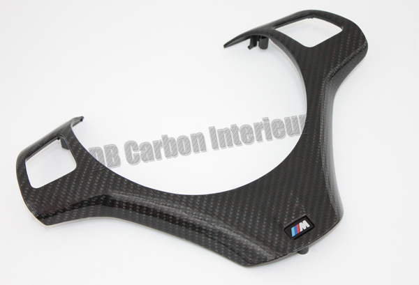 BMW 3 E90, E91, LCI, E92, E93 M3 carbon cover steering wheel trim frame airbag steering wheel multifunction switch surround carbon parts