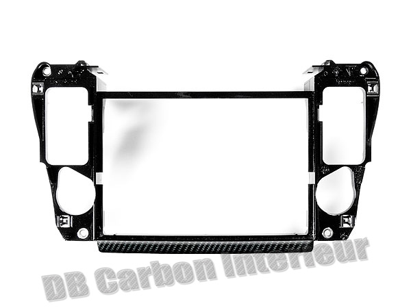 Porsche 986 carbon Rahmen Mitteldüse Blende Armaturenbrett Verkleidung Navigation Aufnahme Luftdüse Carbonteile