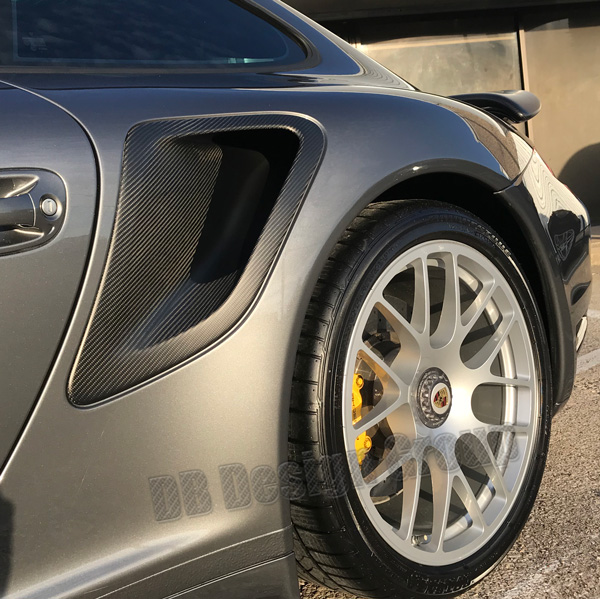  DB Carbon Porsche Carbon exterior 2x2 twill carbon matt finish semi gloss satin clear coat 