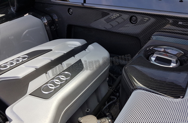 Alcantara / Carbon Schlüssel passend für Audi R8 alle Teile von