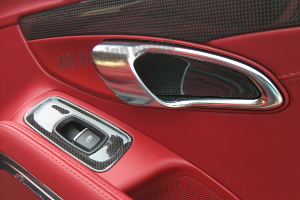  Porsche 981 carbon Umrandung Schalter Fenster Beifahrerseite Blende Fensterheber Türverkleidung
