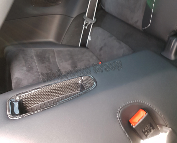 Porsche 991 carbon Ablagefach Konsole hinten Fond Sitze Fach Verkleidung