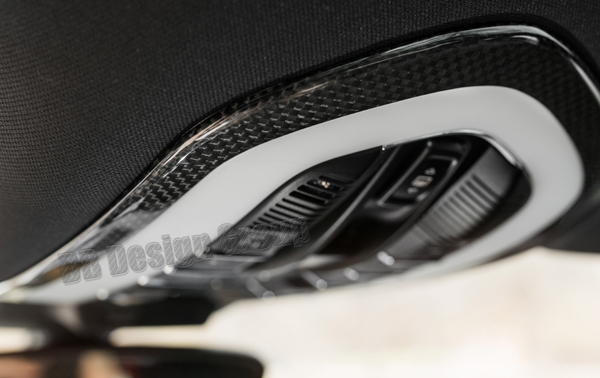 Porsche 95B Macan carbon Dachhimmel Rahmen Konsole Verkleidung Innenraumbeleuchtung Schalter Blende