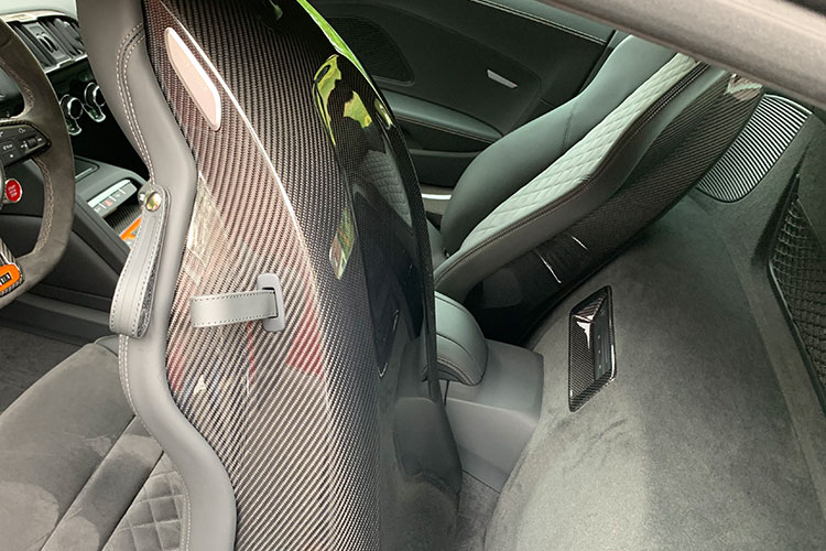 Audi R8 4S carbon seat back cover interior trim carbon parts