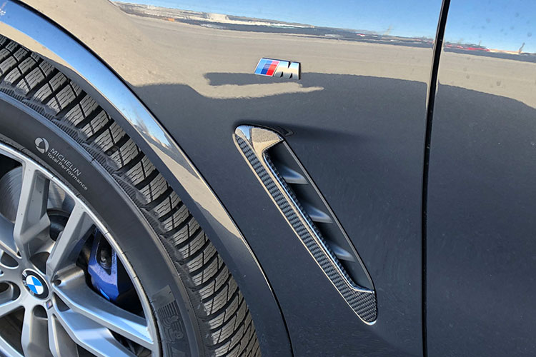  BMW X3 G01 M40 Carbon Exterieur Lufteinlass Blende Carbonteile Verkleidung