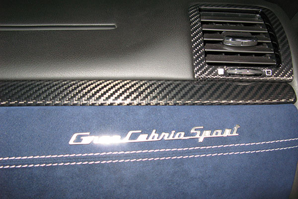  Maserati GranTurismo Carbon seat switch trim cover door sill carbon parts