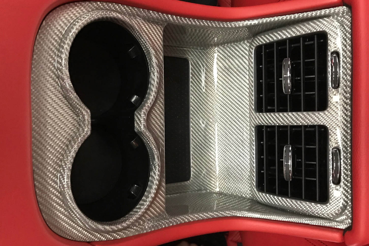  Maserati GranCabrio Carbon Luftdüse Armaturenbrett Verkleidung Zierleiste Interieur Leisten Carbonteile   