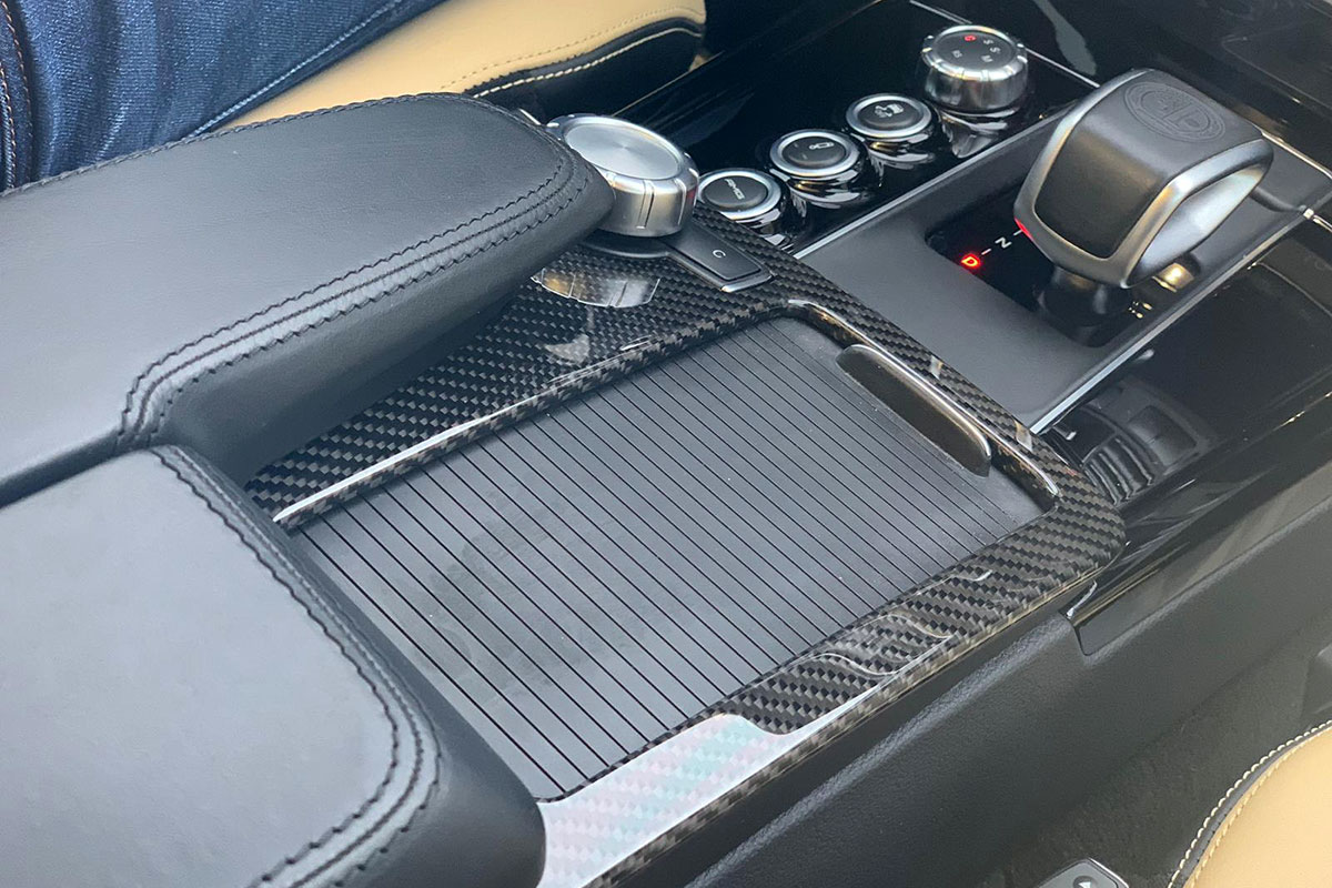  Mercedes Benz W212 E63 AMG Carbon armrest trim frame cupholder cover center console carbon parts