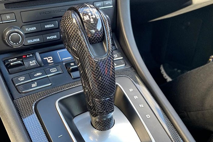 Porsche 991 981 carbon pdk shift knob center console carbon parts